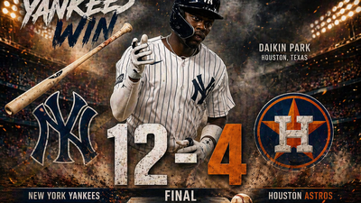 Yankees aplastan 12-4 a Astros en Houston: Chisholm Jr. lidera ofensiva explosiva
