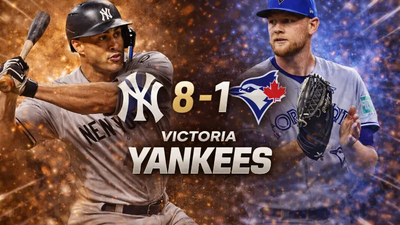 YANKEES VENCEN 8-1 A BLUE JAYS CON EXHIBICIÓN DE PODER DE GIANCARLO STANTON