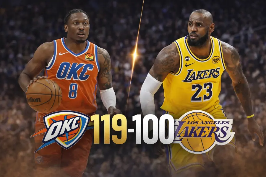 oklahoma city thunders vs los angeles lakers 10-2-26